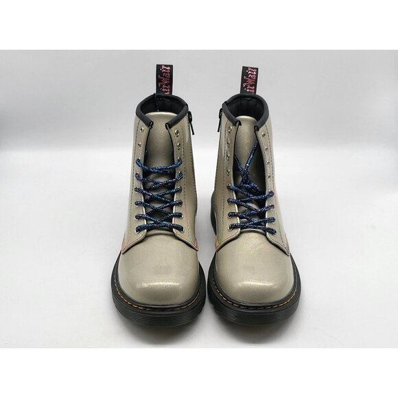 Dr. Martens 1460 Sparkle Rays Womens Size 5 Silver Iridescent Glitter Boots - Picture 2 of 9